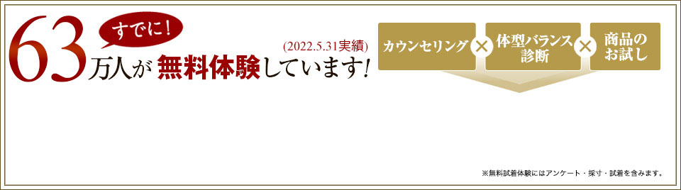 すでに63万人が無料体験しています！