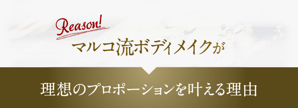 マルコ流ボディメイクが