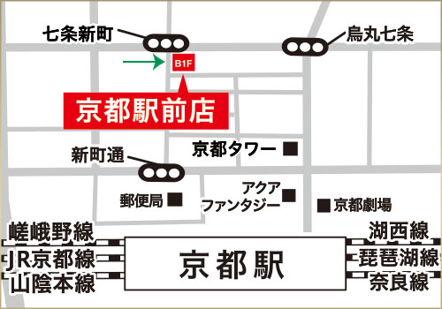 マルコ京都駅前店MAP