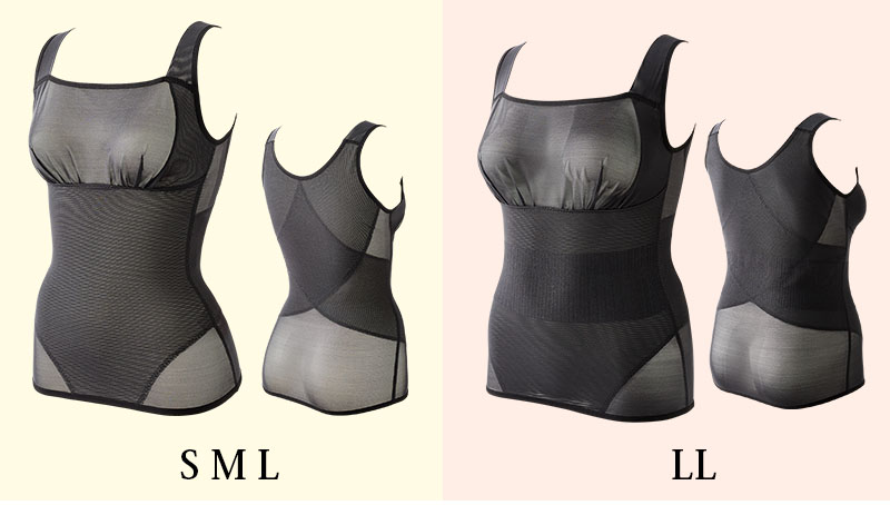 shape up cami シェイプ アップ キャミ　通気性が良く、ストレッチ性のよいパワーネットで腹部と背中をサポート。
身体にスッキリフィットし、胸元もカバーしてくれるのでインナーとして大活躍！！