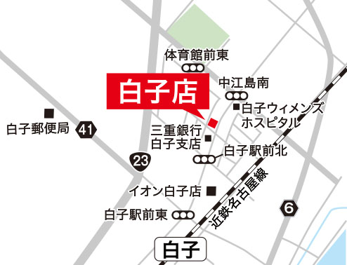 マルコ白子店MAP